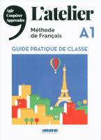 Okładka książki L’Atelier A1 Guide pratique de classe