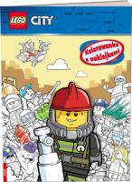 Lego City Kolorowanka z naklejkami. Autor: Opracowanie zbiorowe. SmakLiter.pl Okładka książki Lego City Kolorowanka z naklejkami