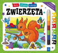 Okładka książki Mały artysta koloruje zwierzęta