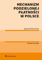 Okładka książki Mechanizm podzielonej płatności w Polsce