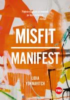 MISFIT MANIFEST. Autor: Lidia Yuknavitch. SmakLiter.pl Okładka książki MISFIT MANIFEST