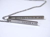 Opakowanie Naszyjnik srebrny - Wszystko mogę