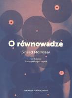 O równowadze. Autor: Morrissey Sinead. SmakLiter.pl Okładka książki O równowadze
