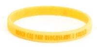 Opakowanie Opaska silikonowa dzieci - Niech cię - żółty wąska