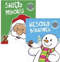 Okładka książki Pakiet: Ruchome obrazki 2 Św.Mikołaj/Bałwanek