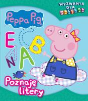 Peppa Pig Wyzwania dla malucha Poznaję litery. Autor: Opracowanie zbiorowe. SmakLiter.pl Okładka książki Peppa Pig Wyzwania dla malucha Poznaję litery