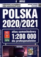 Opakowanie Polska 2020/2021 Atlas samochodowy dla profesjonalistów 1: 200 000