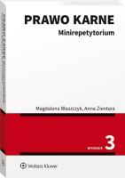 Prawo karne Minirepetytorium. Autor: Błaszczyk Magdalena, Zientara Anna. SmakLiter.pl Okładka książki Prawo karne Minirepetytorium