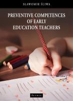 Okładka książki Preventive competences of early education teachers
