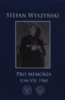 Okładka książki Pro memoria T.7 1960
