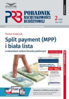 Okładka książki Split payment (MPP) i biała lista w jednostkach sektora finansów publicznych