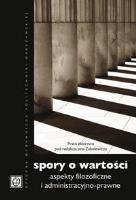 Spory o wartości. Autor: praca zbiorowa. SmakLiter.pl Okładka książki Spory o wartości