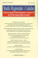 Opakowanie Studia regionalne i lokalne 4 (78) /2019