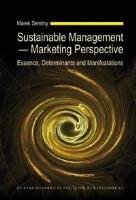 Sustainable Management Marketing Perspective. Autor: Marek Seretny. SmakLiter.pl Okładka książki Sustainable Management Marketing Perspective