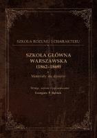 Okładka książki Szkoła Główna Warszawska (1862-1869)