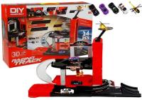 Tor Samochodowy z Lotniskiem Winda Metalowe Auta. Wydawca: Lean Toys. SmakLiter.pl Opakowanie Tor Samochodowy z Lotniskiem Winda Metalowe Auta