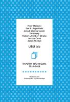 Okładka książki UBU lab. Raporty techniczne 2016-2019