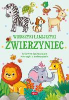 WIERSZYKI ŁAMIJĘZYKI ZWIERZYNIEC. Autor: Chmiel Sylwia. SmakLiter.pl Okładka książki WIERSZYKI ŁAMIJĘZYKI ZWIERZYNIEC