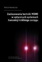 Zastosowania techniki MIMO w optycznych.... Autor: Marcin Kowalczyk. SmakLiter.pl Okładka książki Zastosowania techniki MIMO w optycznych...