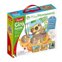 Zwierzęce puzzle Montessori. Wydawca: Quercetti. SmakLiter.pl Opakowanie Zwierzęce puzzle Montessori