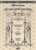 100 motywów dla dzieł sztuki kowalskiej. Autor: Scholz Ehrenfried. SmakLiter.pl Okładka książki 100 motywów dla dzieł sztuki kowalskiej