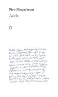 Adele. Autor: Piotr Morgenbesser. SmakLiter.pl Okładka książki Adele