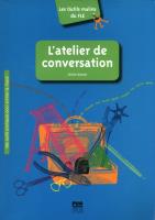 Atelier de conversation. Autor: Denier Cécile. SmakLiter.pl Okładka książki Atelier de conversation