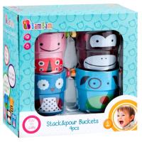 Bam Bam Zabawka do kąpieli Wiaderka 4 sztuki. Wydawca: BamBam. SmakLiter.pl Opakowanie Bam Bam Zabawka do kąpieli Wiaderka 4 sztuki
