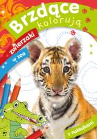 Brzdące kolorują zwierzaki w zoo. Autor: Zofia Zabrzeska. SmakLiter.pl Okładka książki Brzdące kolorują zwierzaki w zoo