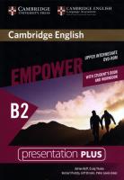 Cambridge English Empower Upper Intermediate Presentation Plus (with Student's Book and Workbook). Autor: Doff Adrian, Thaine Craig, Puchta Herbert, Stranks Jeff, Lewis-Jones Peter. SmakLiter.pl Okładka książki Cambridge English Empower Upper Intermediate Presentation Plus (with Student's Book and Workbook)