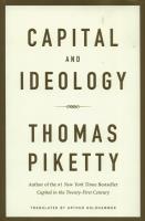 Capital and Ideology. Autor: Piketty Thomas. SmakLiter.pl Okładka książki Capital and Ideology
