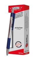 Długopis Today's Jet Grip Power Blue (10szt). Wydawca: Noster. SmakLiter.pl Opakowanie Długopis Today's Jet Grip Power Blue (10szt)
