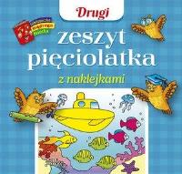 Okładka książki Drugi zeszyt pięciolatka z naklejkami