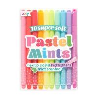 Flamastry pachnące pastelowe Pastel Mints 10kol. Wydawca: Kolorowe Baloniki. SmakLiter.pl Opakowanie Flamastry pachnące pastelowe Pastel Mints 10kol