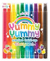 Kredki pachnące wykręcane 10 kolorów. Wydawca: Kolorowe Baloniki. SmakLiter.pl Opakowanie Kredki pachnące wykręcane 10 kolorów