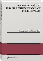 Leo von Petrażycki und die Rechtswissenschaft.... Autor: Giaro Tomasz. SmakLiter.pl Okładka książki Leo von Petrażycki und die Rechtswissenschaft...