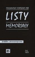 Listy, memoriały. Autor: MORTĘSKA MAGDALENA. SmakLiter.pl Okładka książki Listy, memoriały