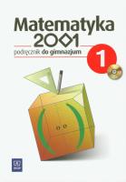 Matematyka GIM 2001 1  podr. w.2011 WSiP. Autor: Dubiecka Anna, Dubiecka-Kruk Barbara, Zbigniew Góralewicz. SmakLiter.pl Okładka książki Matematyka GIM 2001 1  podr. w.2011 WSiP