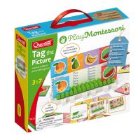 Montessorri Tablica z obrazkami. Wydawca: Quercetti. SmakLiter.pl Opakowanie Montessorri Tablica z obrazkami