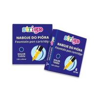 Opakowanie Naboje do piór wiecznych niebieskie STRIGO