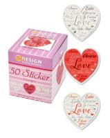 Opakowanie Naklejki foliowe - Serca angielskie