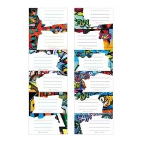 Opakowanie Naklejki na zeszyt Kaktus, Ananas (25szt)