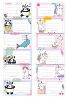 Opakowanie Naklejki na zeszyt Kotorożec, Lamorożec (25szt)