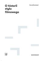 O historii stylu filmowego. Autor: Bordwell Davis. SmakLiter.pl Okładka książki O historii stylu filmowego