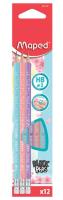 Opakowanie Ołówek Blackpeps Pastel HB z gumką (12szt) MAPED