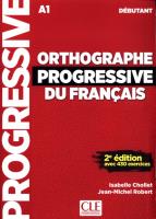 Okładka książki Orthographe Progressive du francais Debutant