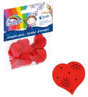 Ozdoby drewniane Serduszka 15szt FIORELLO. Wydawca: Fiorello. SmakLiter.pl Opakowanie Ozdoby drewniane Serduszka 15szt FIORELLO