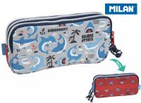 Opakowanie Piórnik 3 komorowy Shark Attack czerwony MILAN