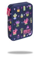 Opakowanie Piórnik Coolpack dwukomorowy z wyposażeniem Jumper XL Cactus