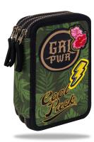 Opakowanie Piórnik coolpack potrójny z wyposażeneim jumper 3 green